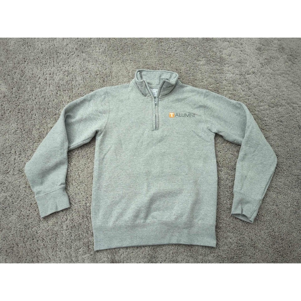 Tennessee Volunteers Alumni Pullover‎ Mens XS 1/4 Zip Sweatshirt Champion Gray